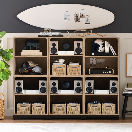 Kearny Wall Cubby Bookcase (73.5") | Pottery Barn Teen