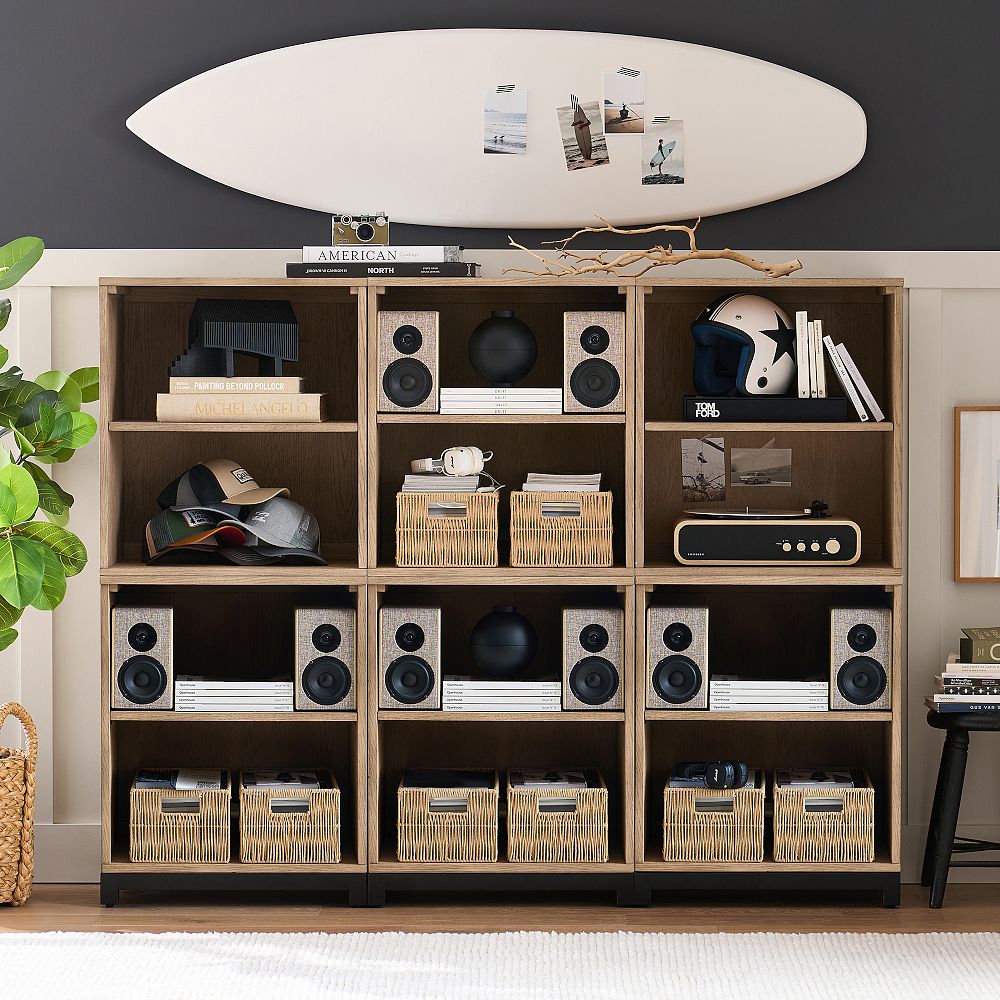 Kearny Wall Cubby Bookcase (73.5&quot;)