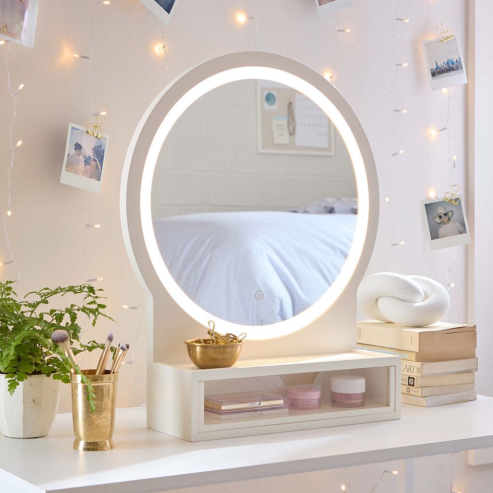 Wood &amp; Acrylic Light-Up Vanity (20&quot;x24&quot;)