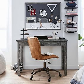 Faux Leather Caramel Airgo Desk Chair