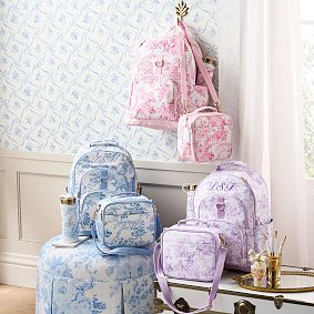 Gear-Up LoveShackFancy Pink Damask Cold Pack Lunch Box
