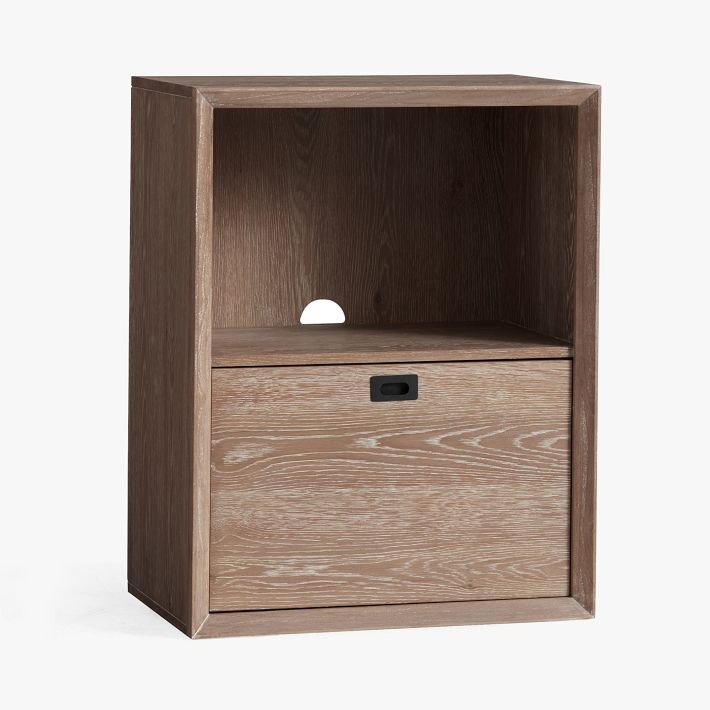 Callum Shelf with 1-Drawer Storage Cabinet (25&quot;)