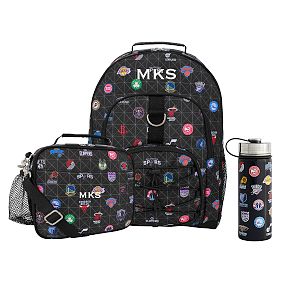 Gear-Up NBA Backpack and Cold Pack Lunch Box Bundle, Set of 3