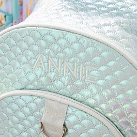 Gear-Up Aqua Scallop Metallic Backpack