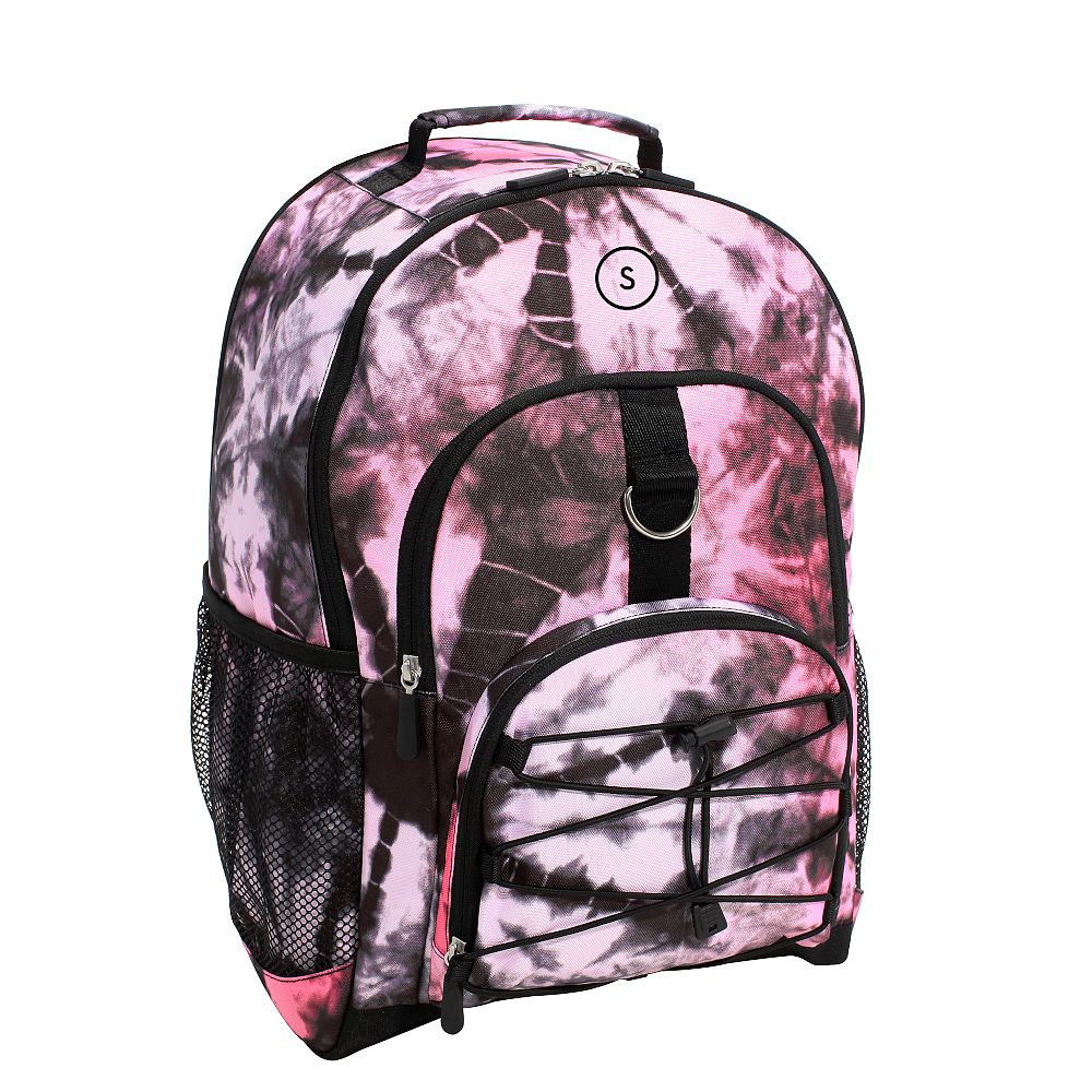 Gear-Up  Santa Cruz Tie-Dye Backpack, Pink/Black