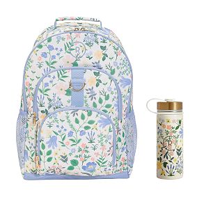 Gear-Up Rifle Paper Co. Bramble Fields Cream Backpack &amp; Water Bottle Bundle