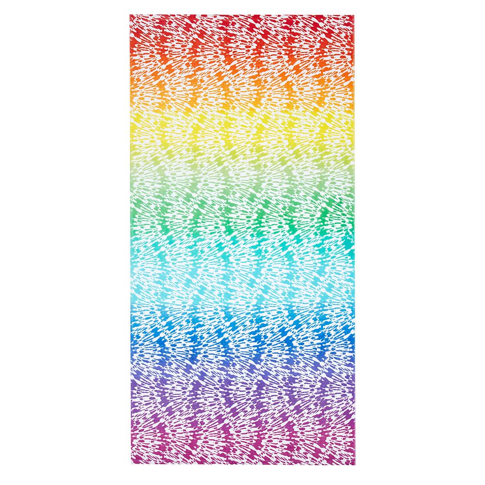 Rainbow Splatter Beach Towel