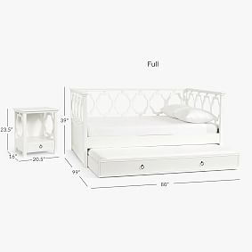 Elsie Daybed with Trundle &amp; Nightstand Set