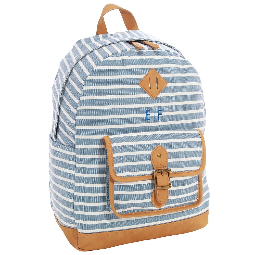 Northfield Light Blue Stripe Recycled Backpacks