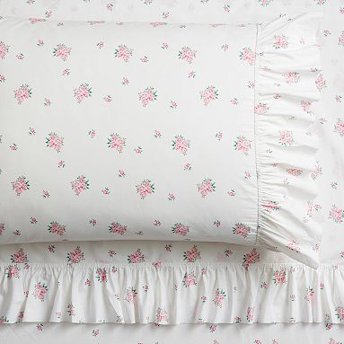 Pottery barn orders teen LoveShackFancy Embroidered Scallop Sheet Set queen