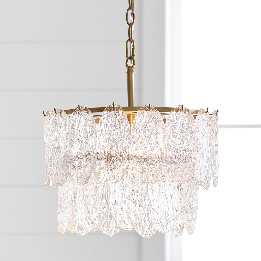 Monique Lhuillier Pressed Glass Chandelier (14&quot;)