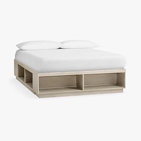 Stack Me Up Storage Bed Only, Full, Brushed Fog