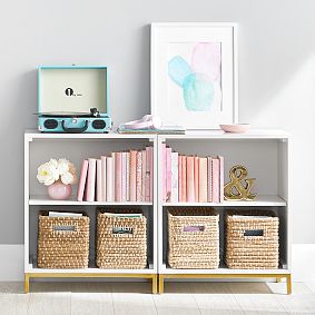 Blaire 2-Shelf Low Bookcase, Set of 2 (50&quot;)