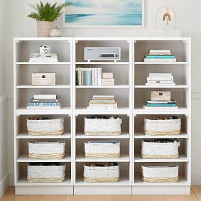 Bowen Triple Tall Bookcase with Shelves (63&quot;)