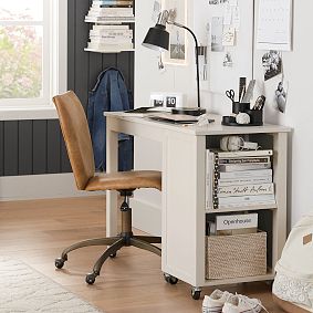Faux Leather Caramel Airgo Desk Chair