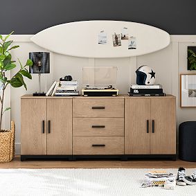Kearny Triple Set with Cabinets &amp; Drawers (73.5&quot;)