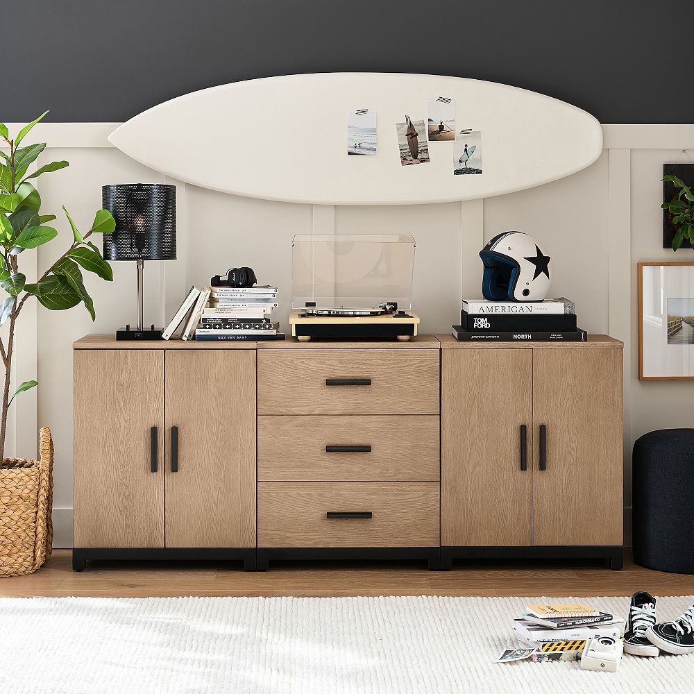 Kearny Triple Set with Cabinets &amp; Drawers (73.5&quot;)