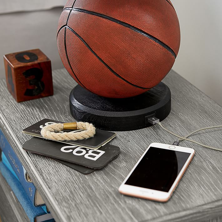 Basketball Table Lamp with USB 20