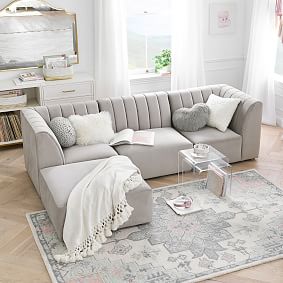 Open Box: Alexandra Wool Rug - Grey Multi