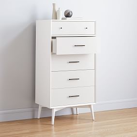west elm x pbt Mid-Century Tall Chest of Drawers (27w x 18d&quot;)