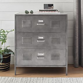 Locker 3 Drawer Dresser 30w x 29d Pottery Barn Teen