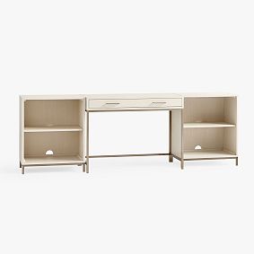 Blaire Writing Desk &amp; Cubby Bookcase Set (90&quot;)