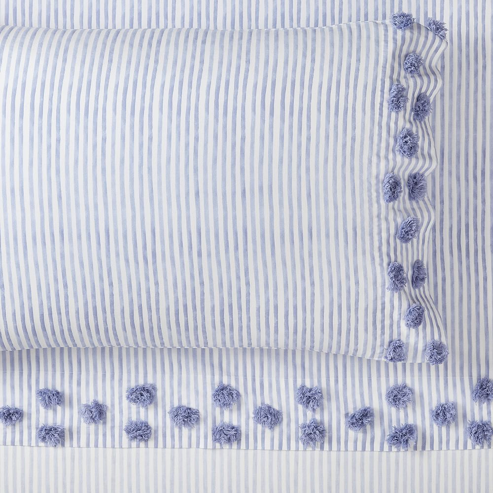 Tufted Watercolor Stripe Sheet Set