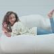 Video 1 for Ivory Polar Bear Faux-Fur Cloud Couch (45&quot;)