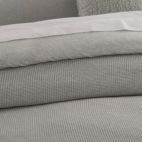Henley Jersey Waffle Duvet Cover