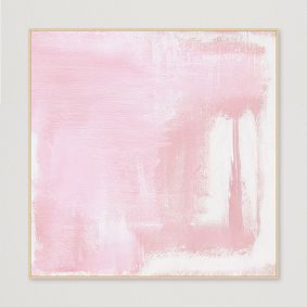 Pink Cotton Framed Canvas Art