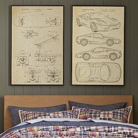 Cars Patent Framed Wall Art
