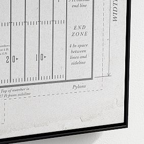Football Vintage Framed Sports Art