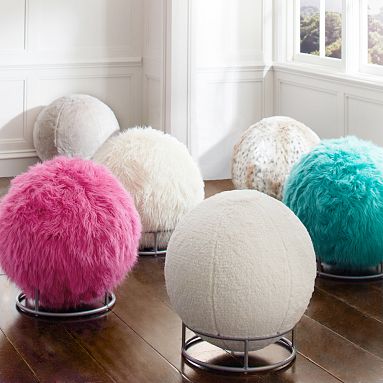 Fur ball chair on sale