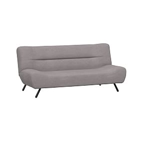 Finn Futon Sofa, Enzyme Washed Canvas Gray