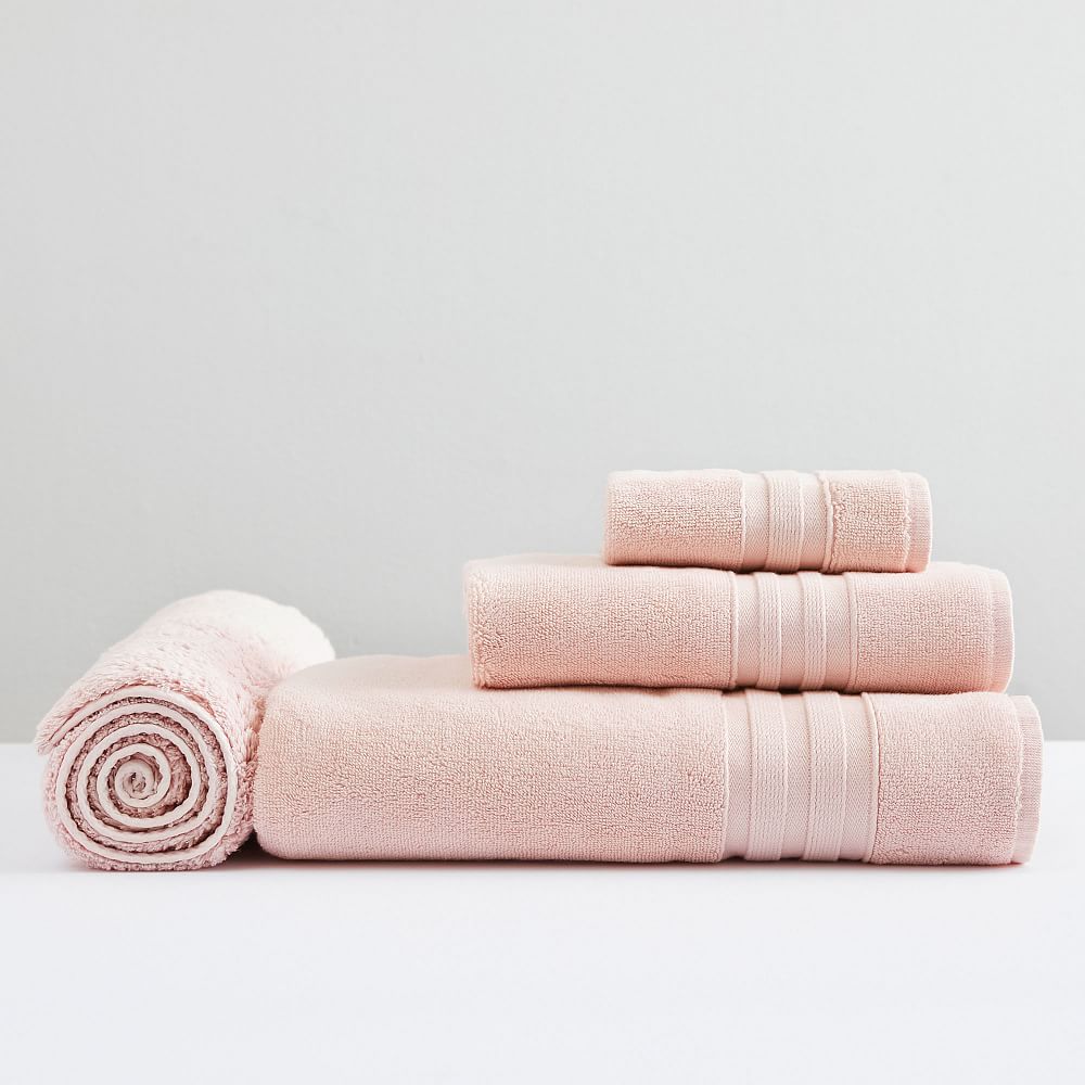 Everyday Essential Towel &amp; Bath Mat Bundle - Blush