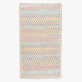 Rainbow Dot Braided Performance Reversible Rug