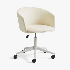 Scoop Desk Chair, Plain Weave Pearl, UPS