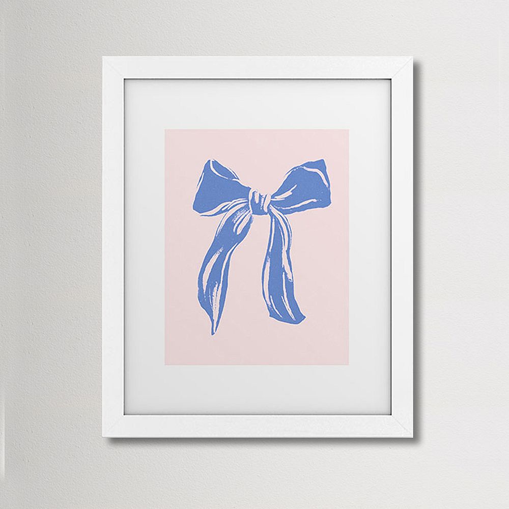 Big Blue Bow Art