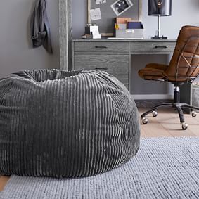 Ribbed Wool Rug - Slate Blue
