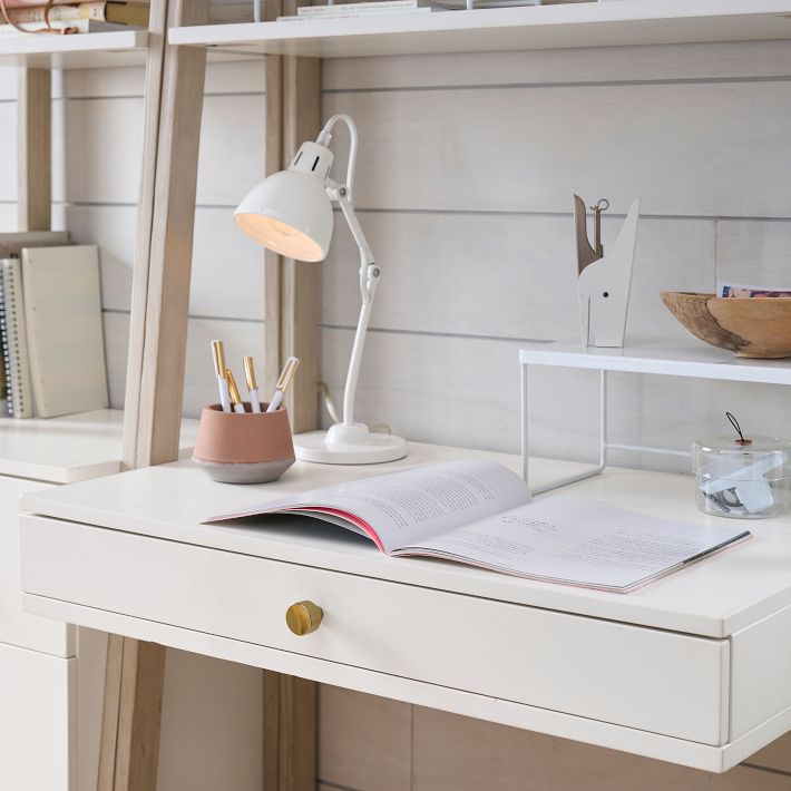Highland Double Wall Desk Narrow Bookcase Set 82 Pottery Barn Teen