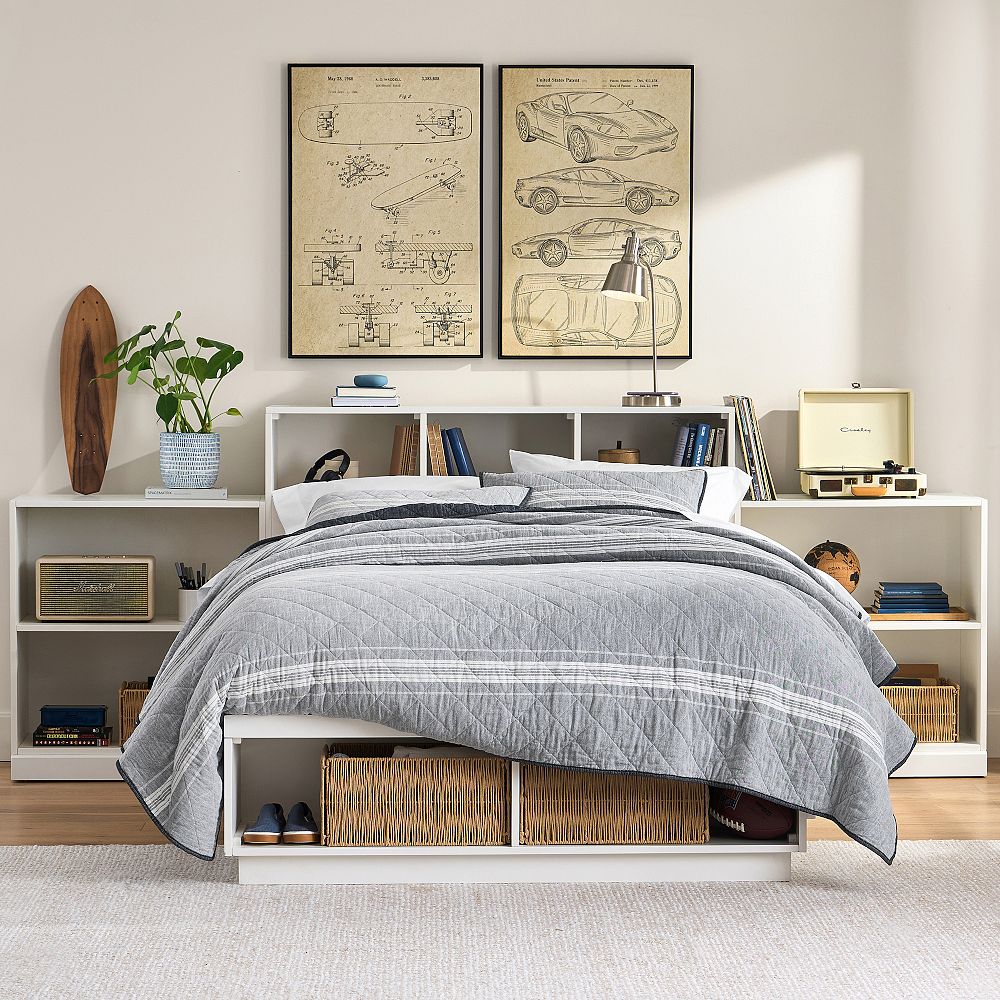 Stack Me Up Storage Bed &amp; 2-Shelf Bookcase Set&#8203;