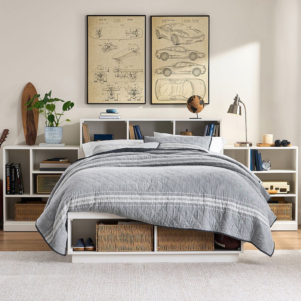 Stack Me Up Storage Bed &amp; Mixed Shelf Bookcase Set&#8203;