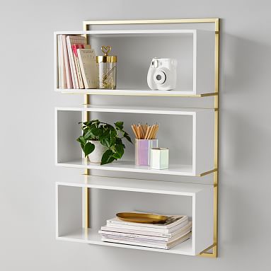 Pottery barn wall bookcase discount