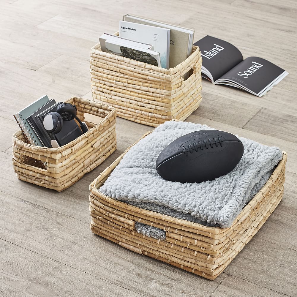 Naturalist Woven Storage Bins, Natural
