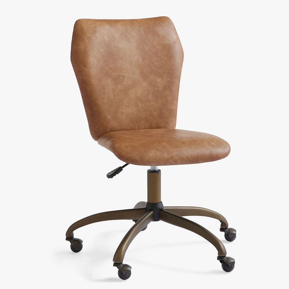 Faux Leather Caramel Airgo Desk Chair