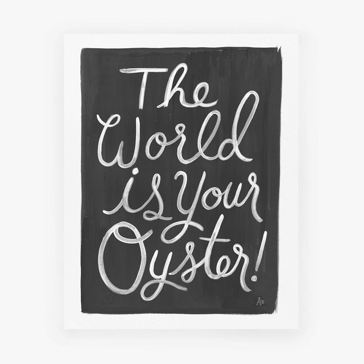 Rifle Paper Co. World is Your Oyster Print