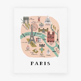 Rifle Paper Co. Paris Map Print