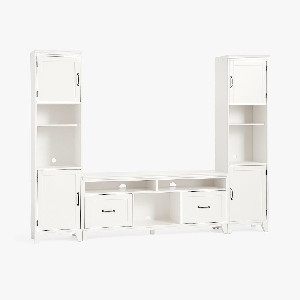 Hampton Media Tower with Cabinets (96&quot;)