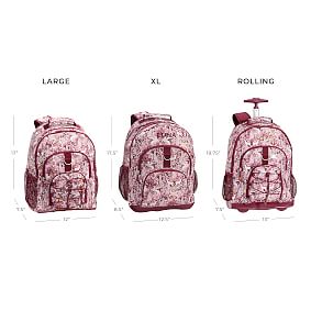 Harry Potter&#8482; Gear-Up Magical Damask Rolling Backpack, Burgundy
