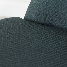 Simple Basketweave Andie Swivel Desk Chair - Indigo